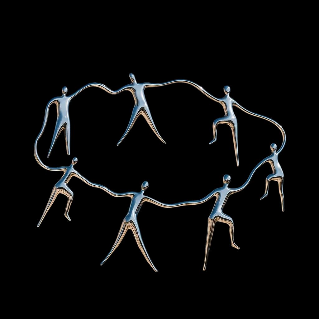 Dancing chrome symbol