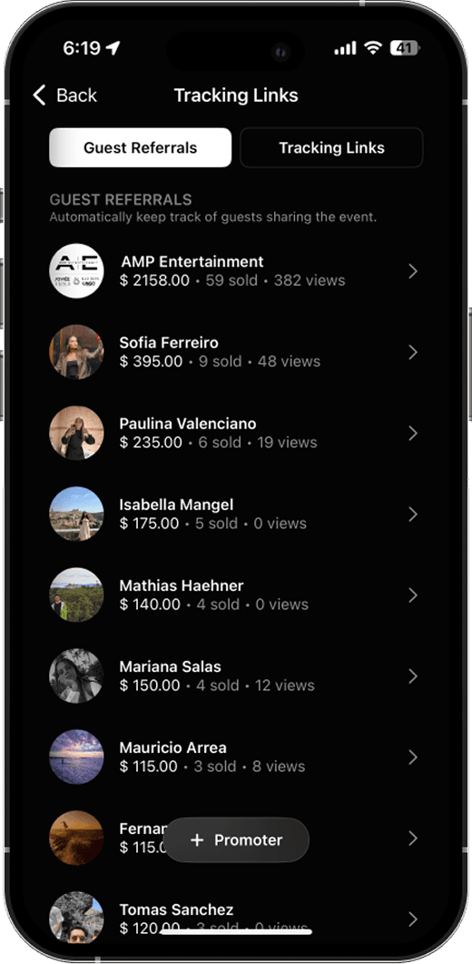 earn interface